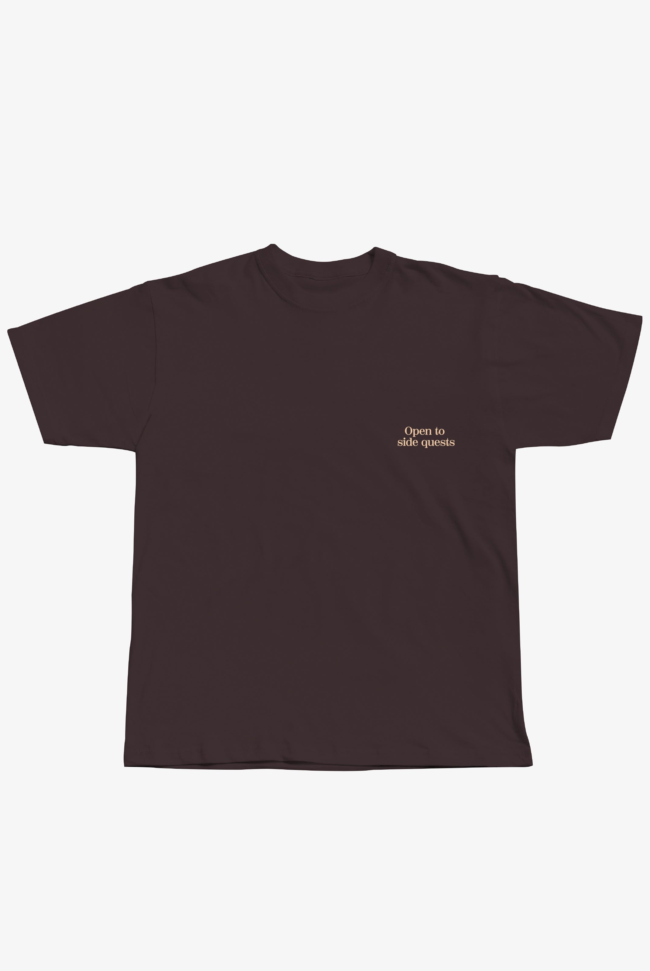 Open to Side Quests Tee - front