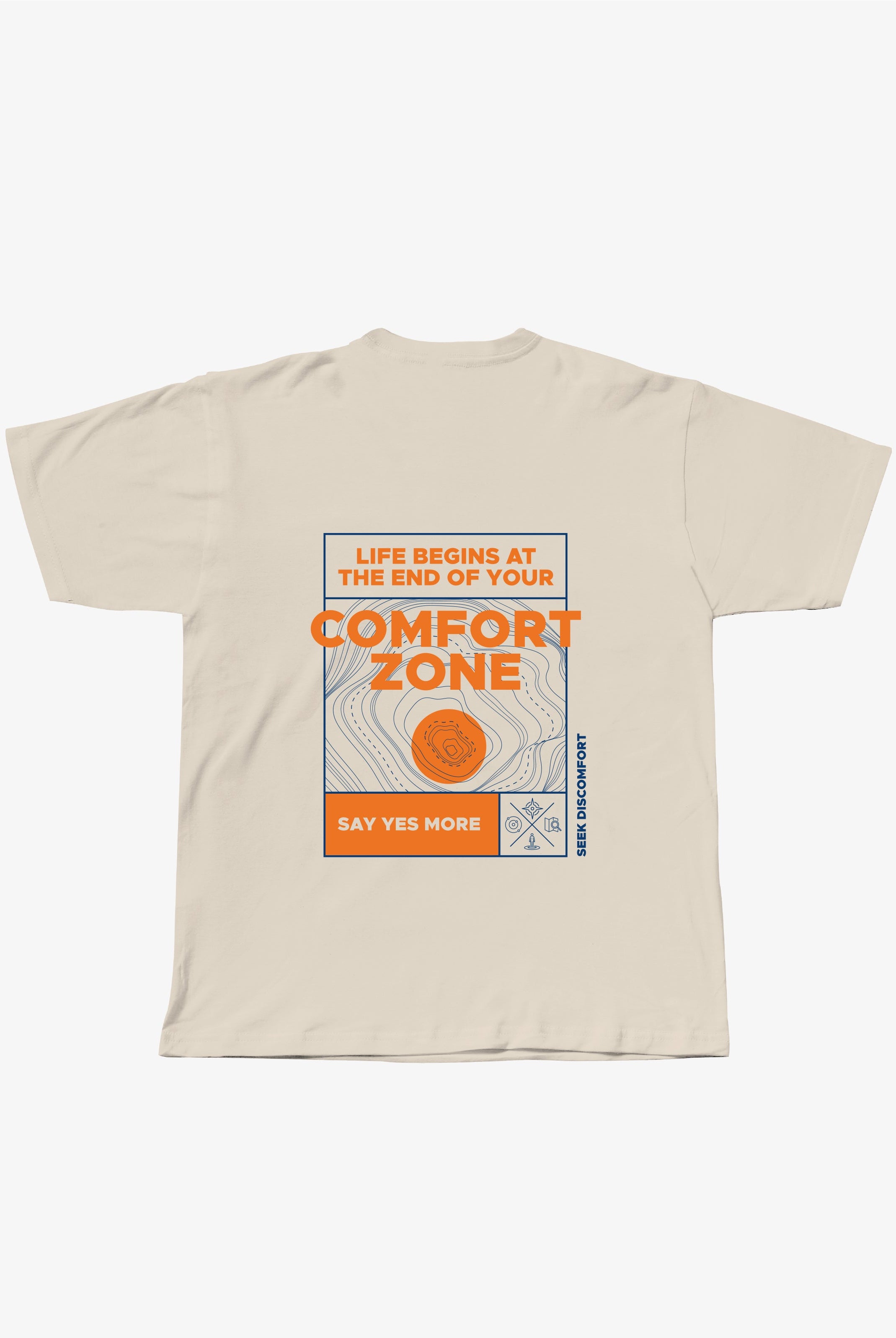 Sand Comfort Zone Tee - back