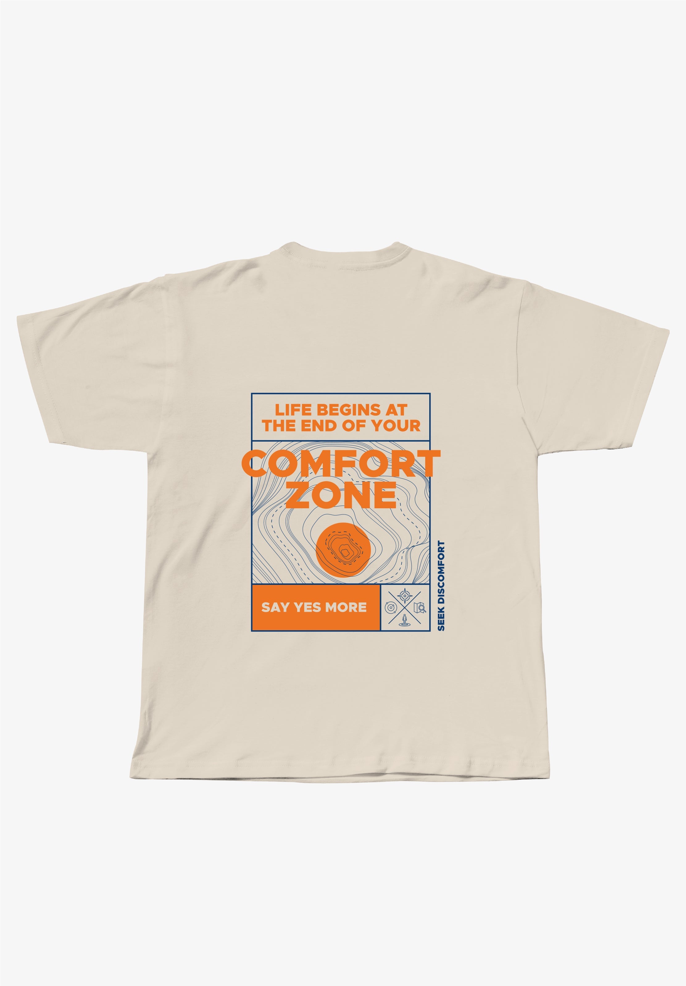 Sand Comfort Zone Tee - back