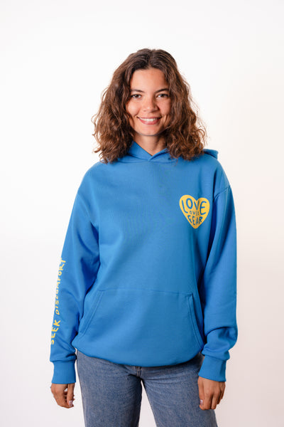 Blue lover hoodie cheap