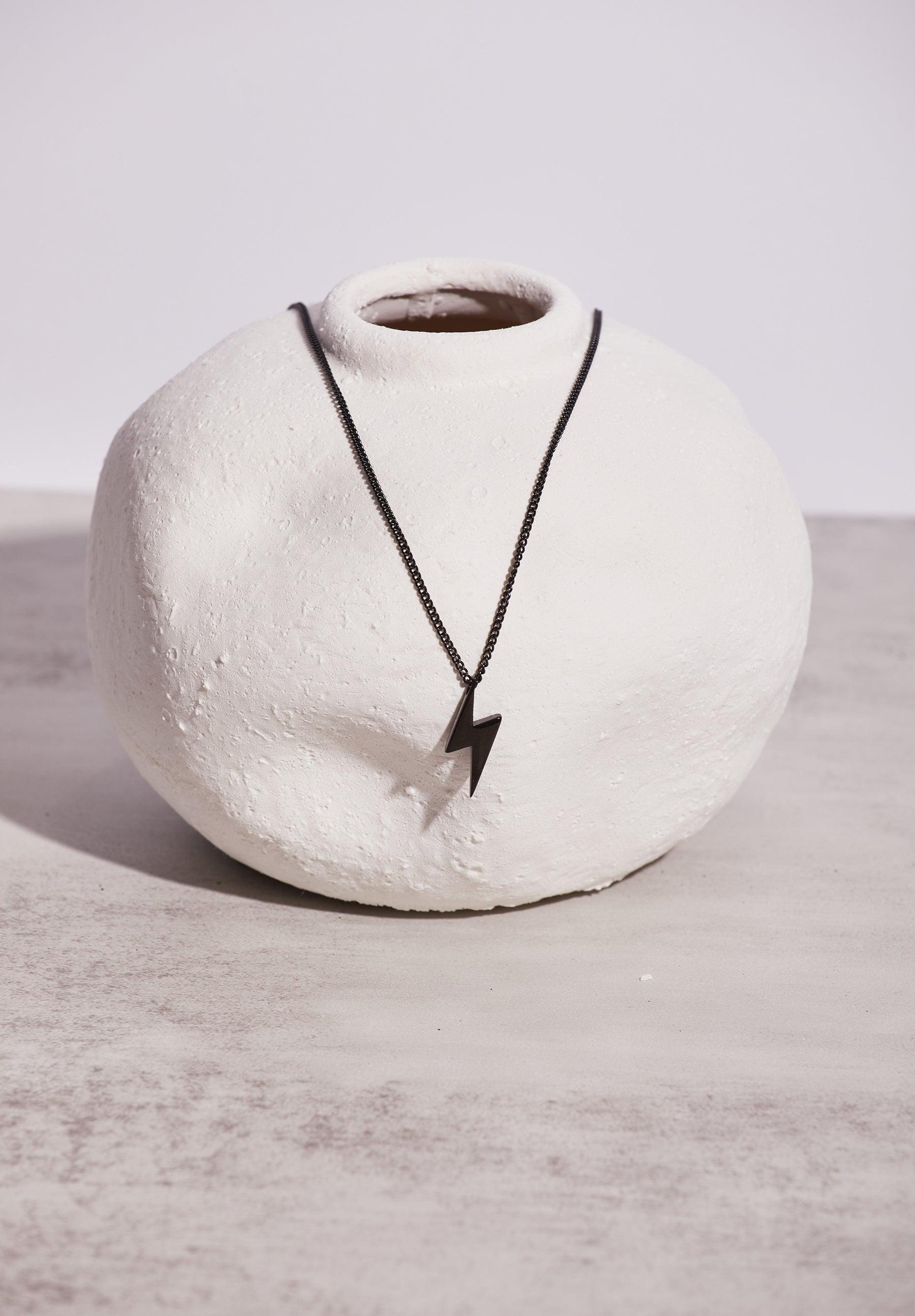 Seek discomfort shop lightning bolt necklace