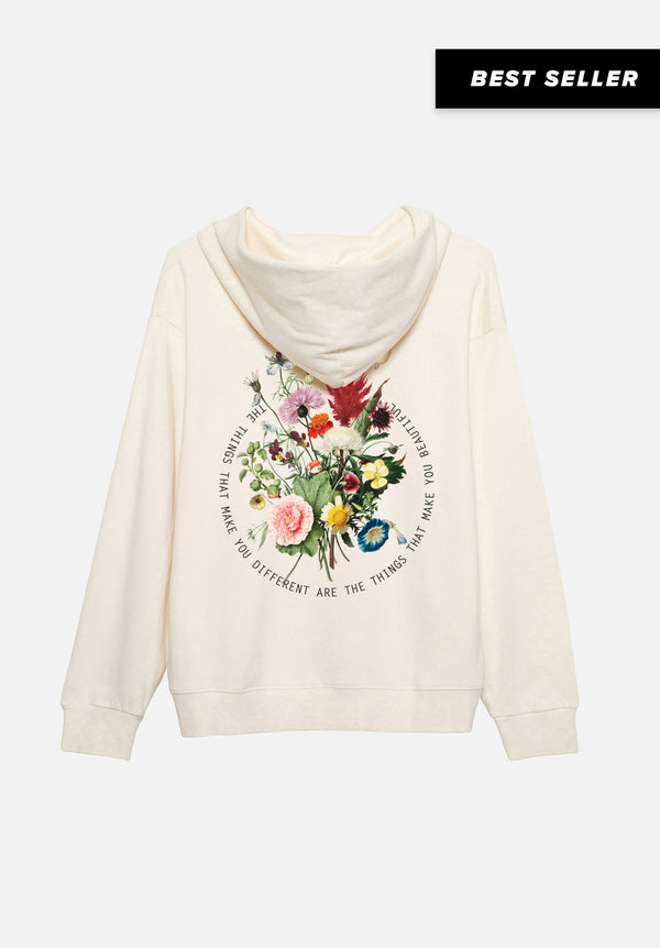 Bone Flowers Hoodie