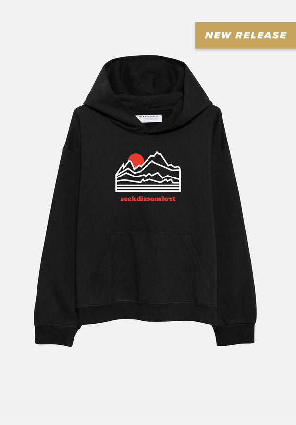 Black Mountain Outline Hoodie