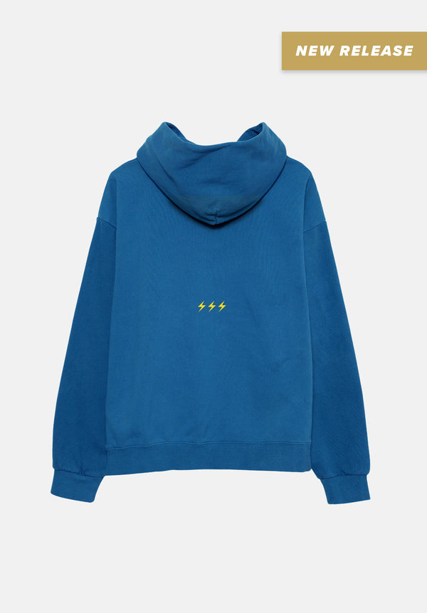 Blue Love Over Fear Hoodie
