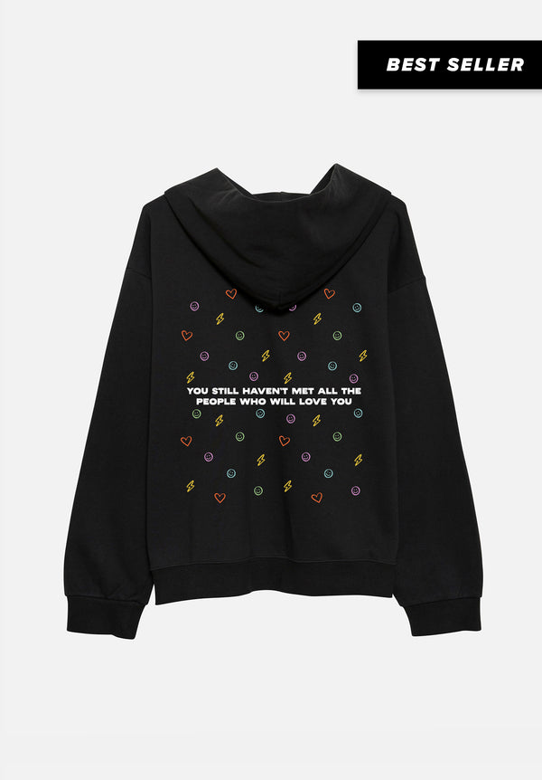 Black All the Love Hoodie