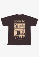 Open to Side Quests Tee - back