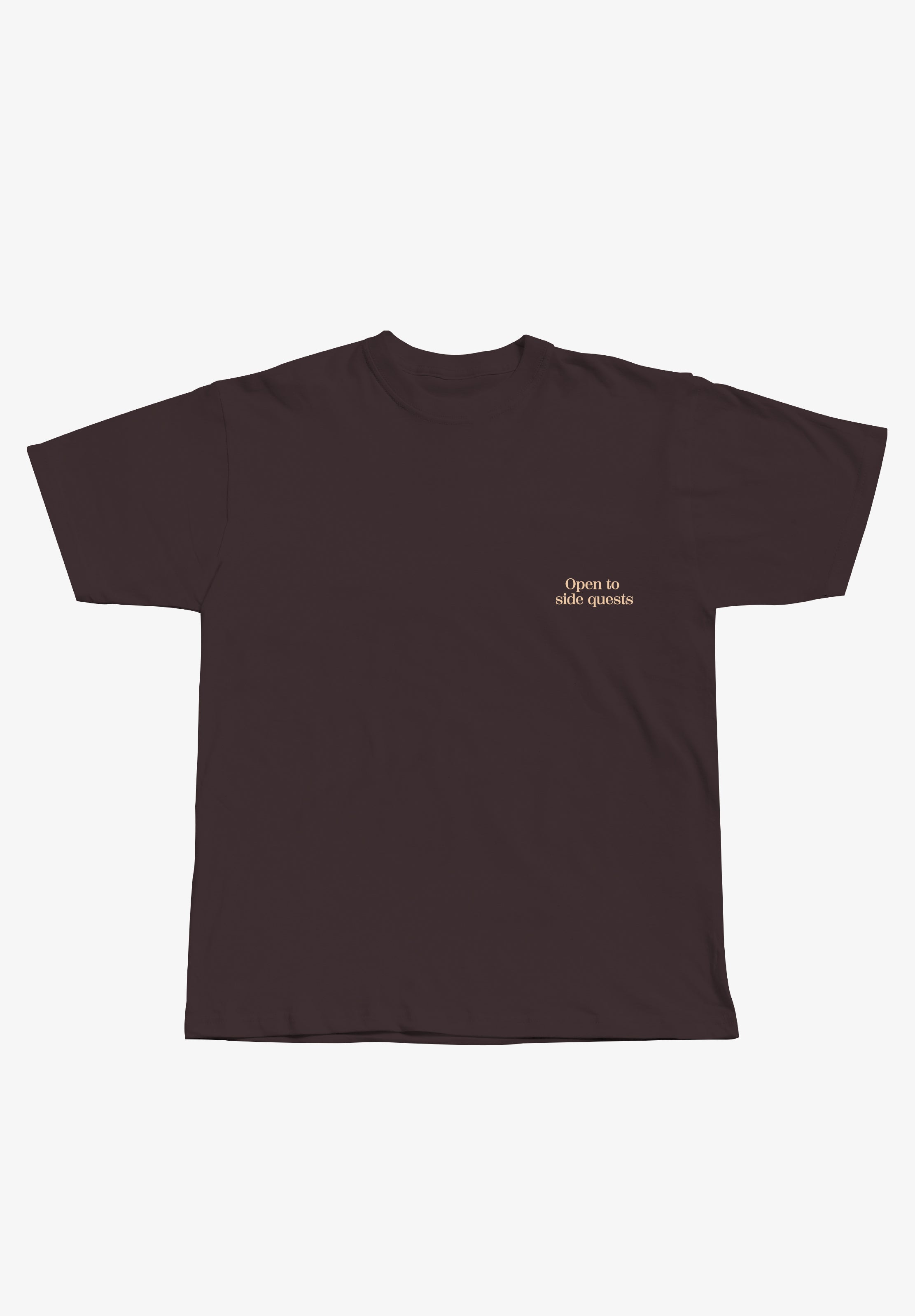 Open to Side Quests Tee - front