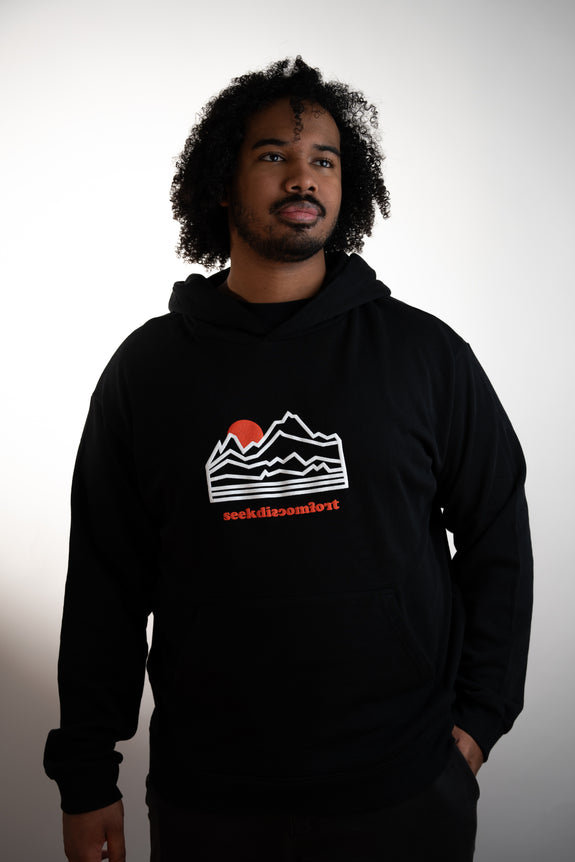 Black Mountain Outline Hoodie