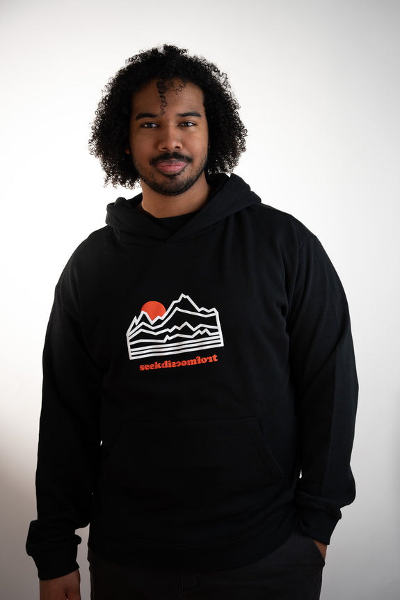 Black Mountain Outline Hoodie