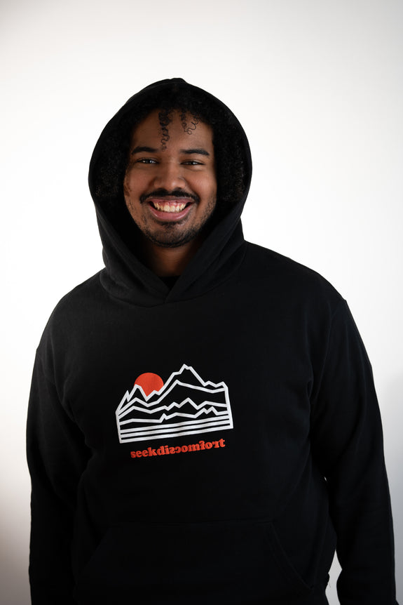 Black Mountain Outline Hoodie