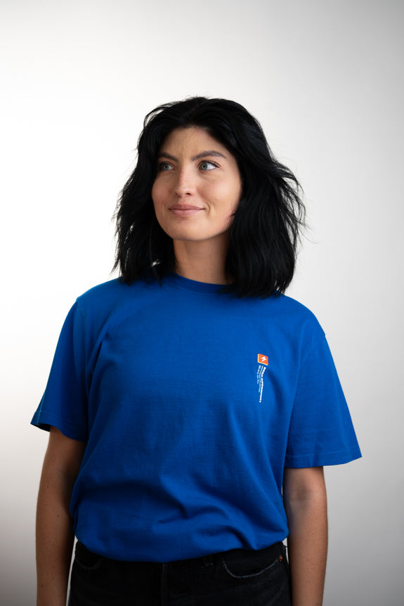 Blue Love Over Fear Circle Tee
