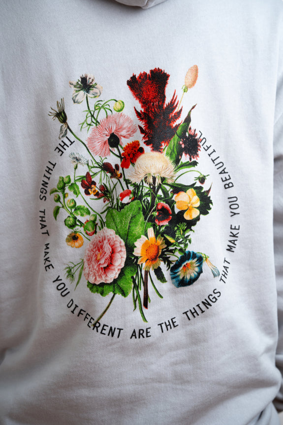 Bone Flowers Hoodie