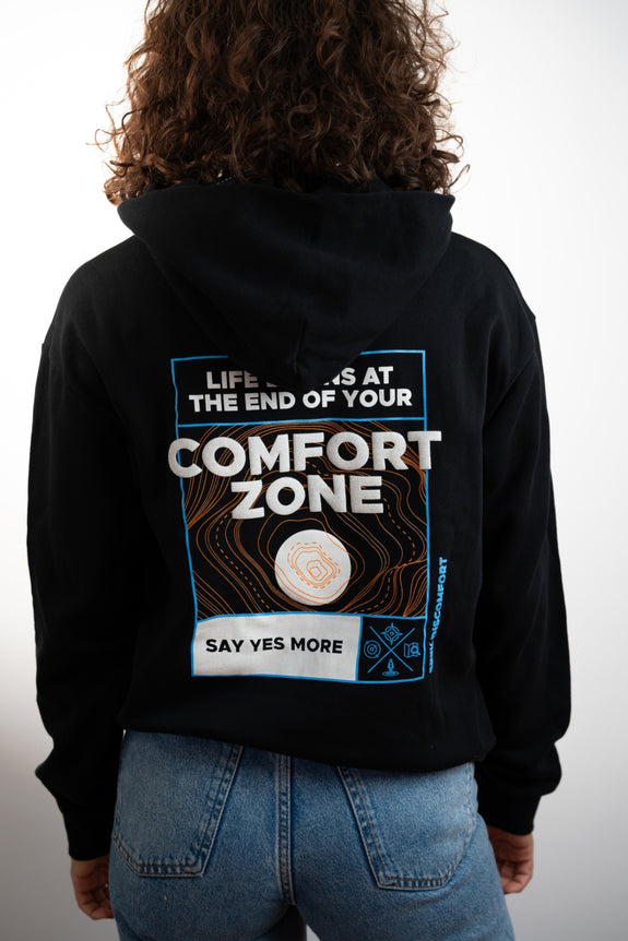 Black 'Comfort Zone' Hoodie