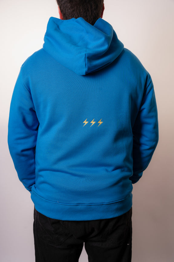 Blue Love Over Fear Hoodie
