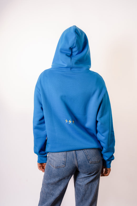 Blue Love Over Fear Hoodie
