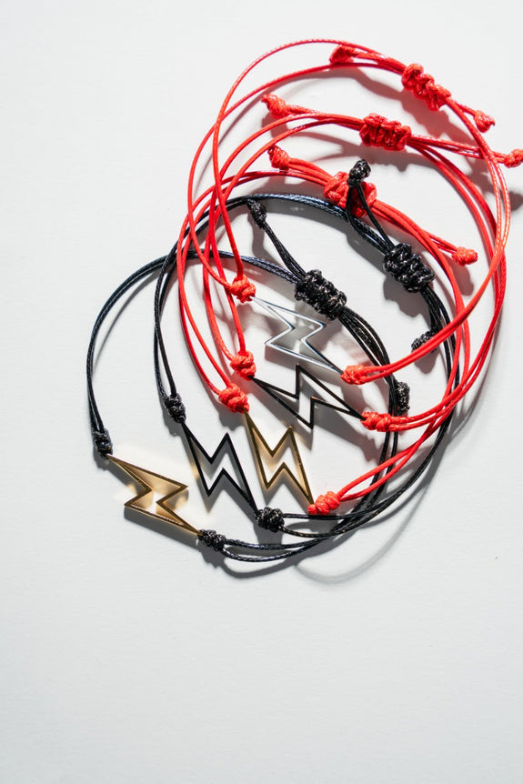 Rope Bracelet - Gold Bolt
