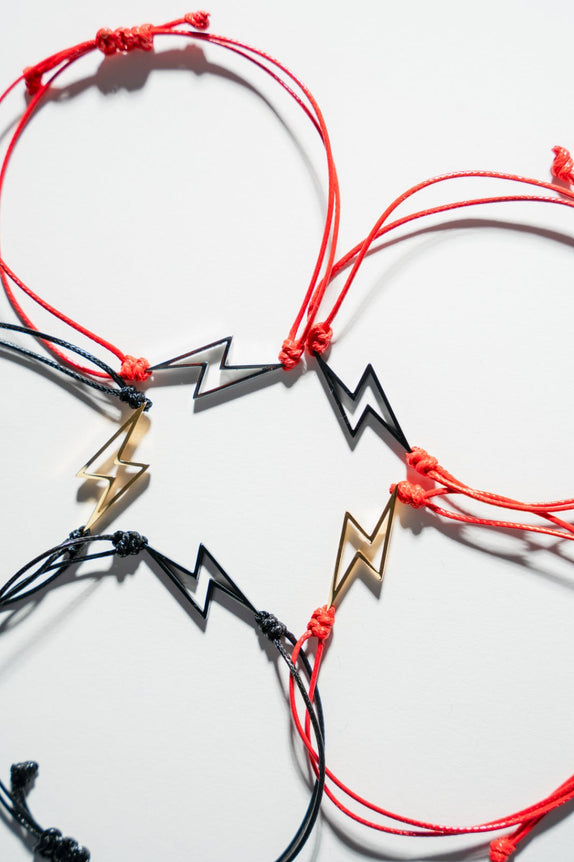 Rope Bracelet - Gold Bolt