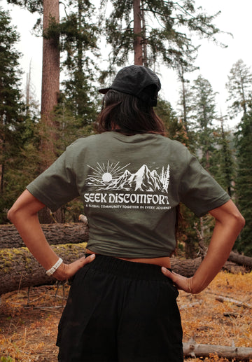 Mountain Spirit Trail Tee - Olive Heather