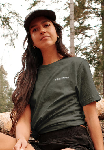 Mountain Spirit Trail Tee - Olive Heather