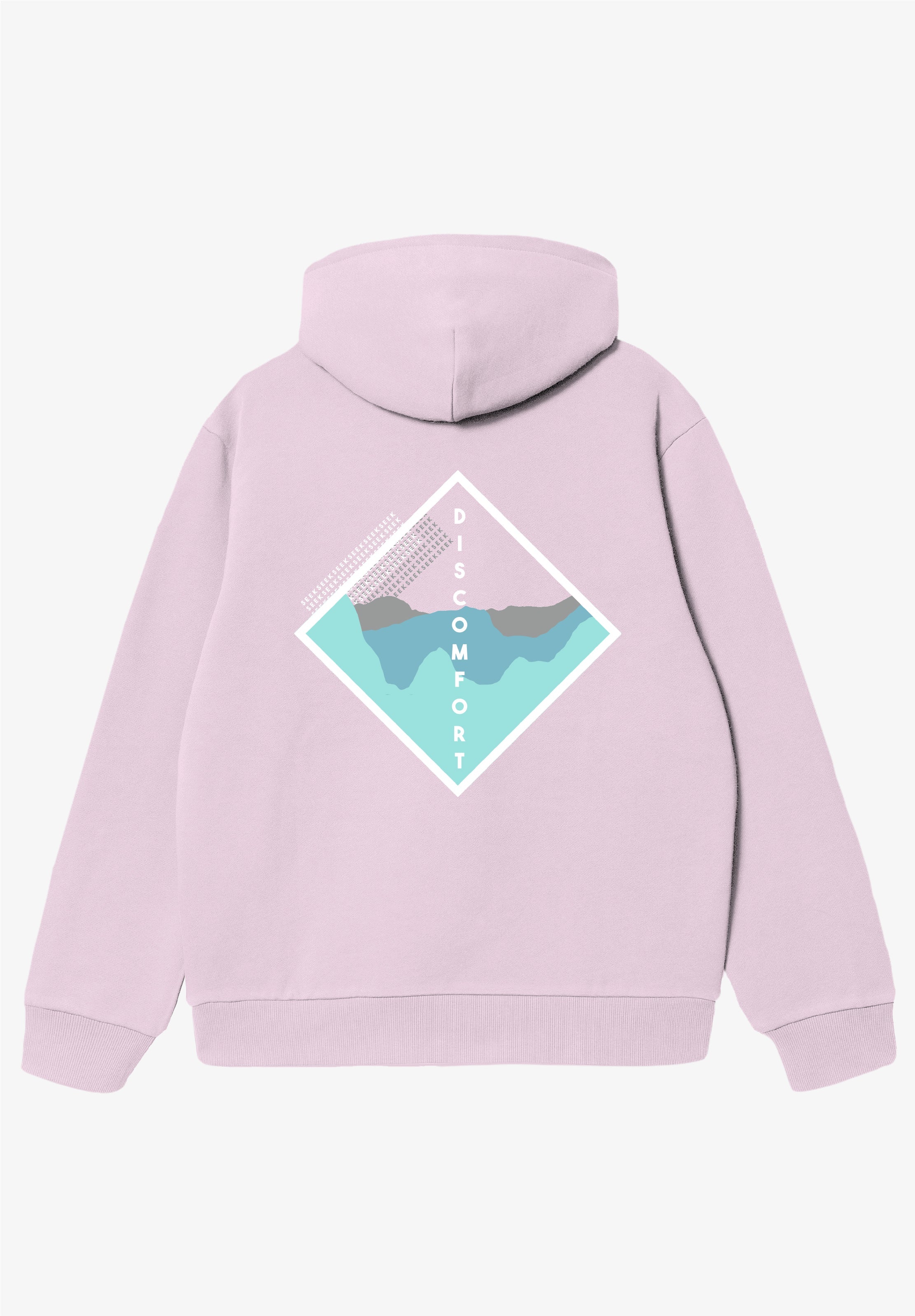 SD Diamond Back Baby Pink Hoodie - back