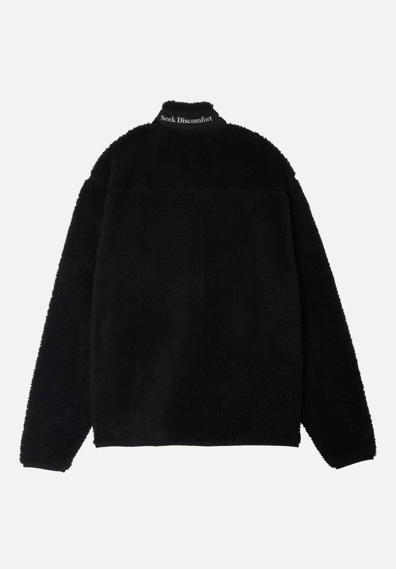 Black sherpa deals zip up