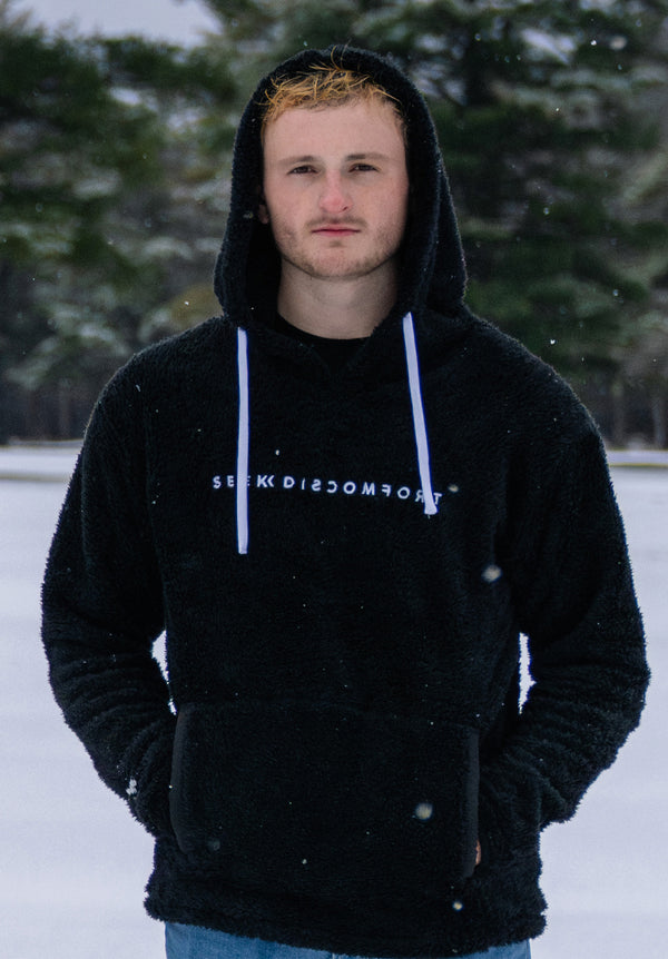 Black Sherpa Hoodie