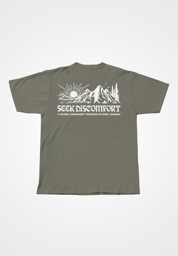 Mountain Spirit Trail Tee - Olive Heather