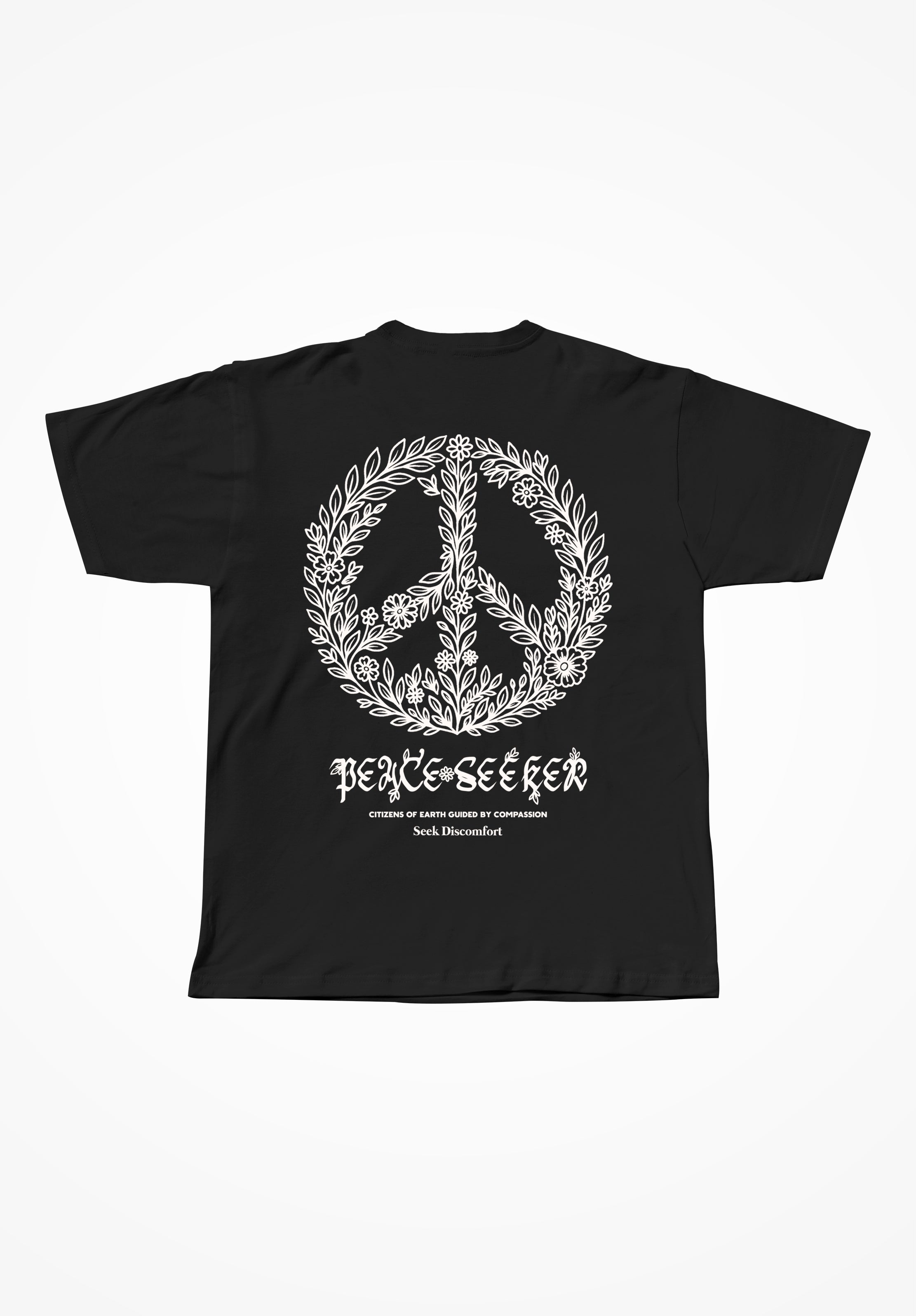 Peace Seeker Tee Black – Seek Discomfort