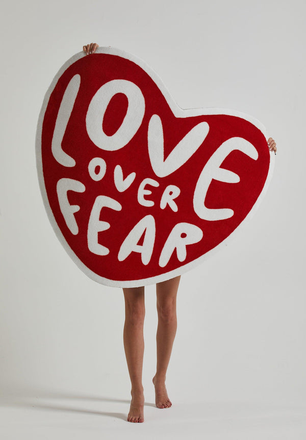 Love Over Fear Hand-Tufted Rug - Seek Discomfort