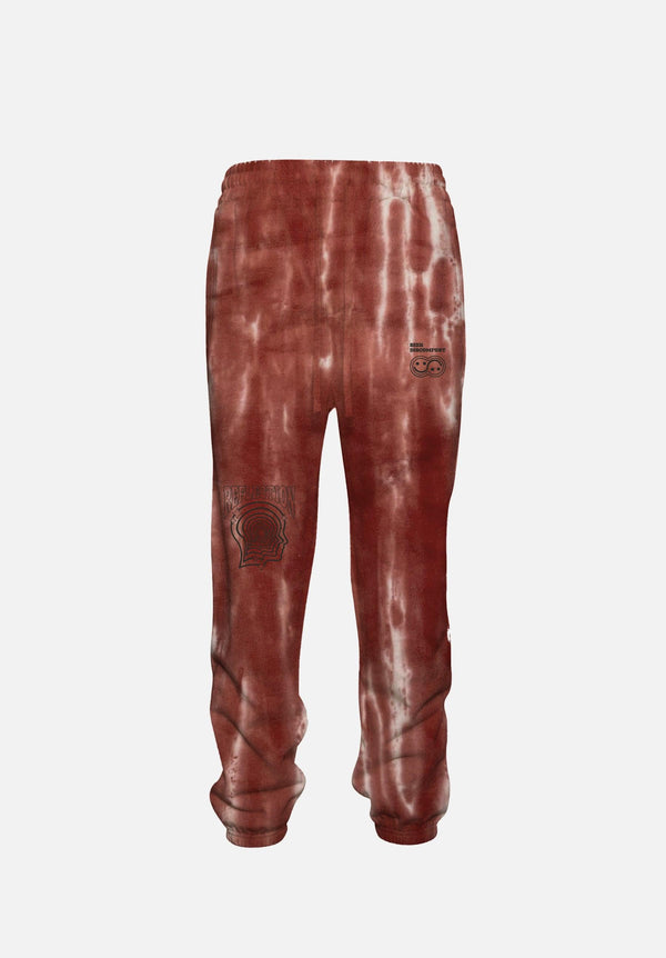 Burnt Orange Tie Dye 'Reflection' Sweatpants - Seek Discomfort
