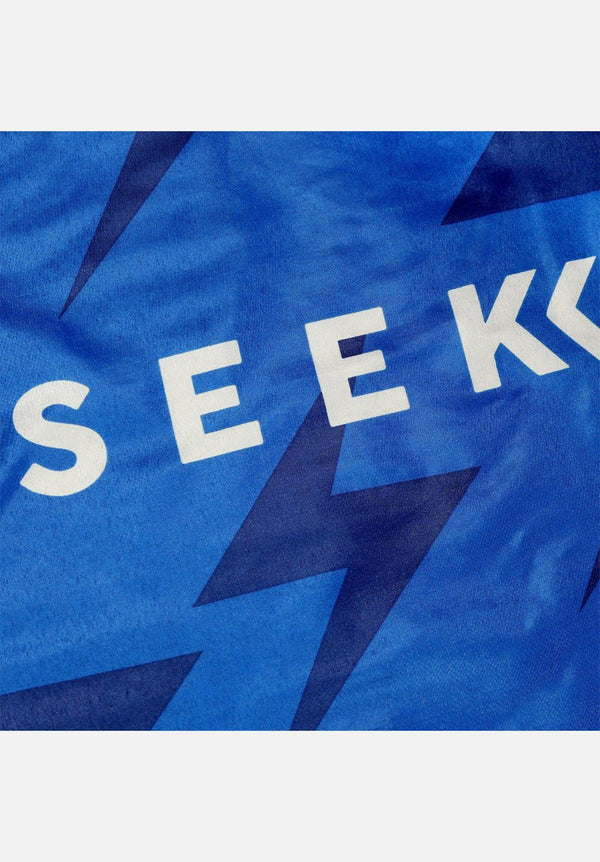Seek Discomfort Blue Bolts Flag - Seek Discomfort