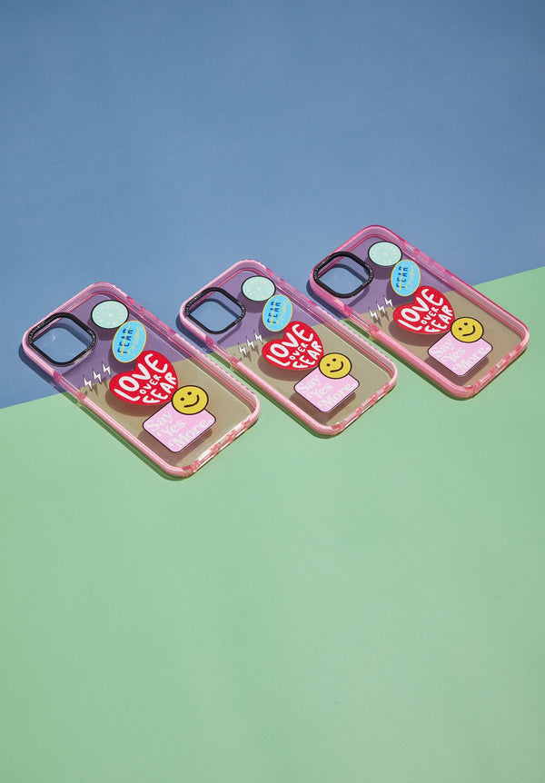 Sticker Collage iPhone Case - Seek Discomfort